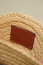 CELINE TRIOMPHE RAFFIA SMALL ROUND