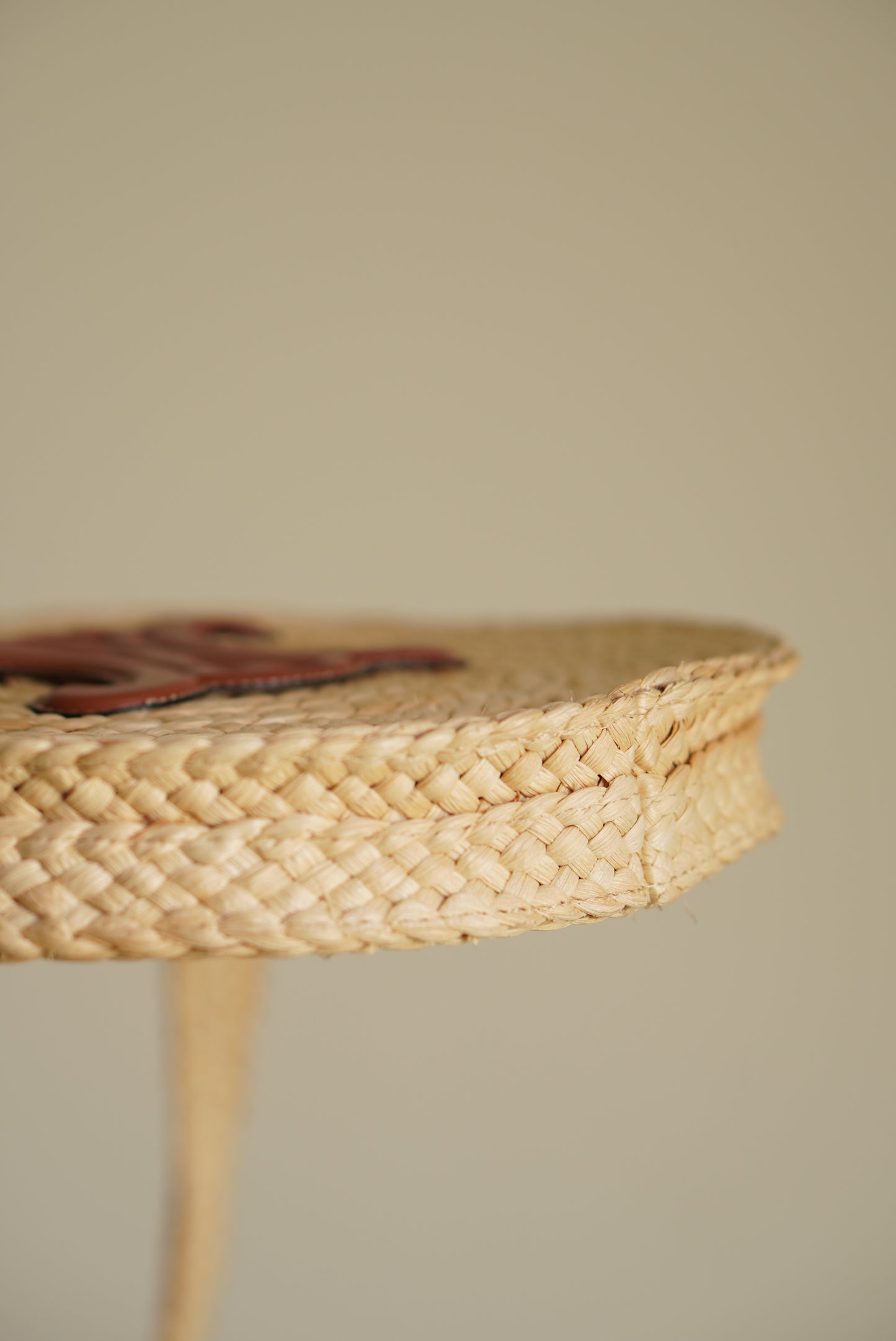 CELINE TRIOMPHE RAFFIA SMALL ROUND