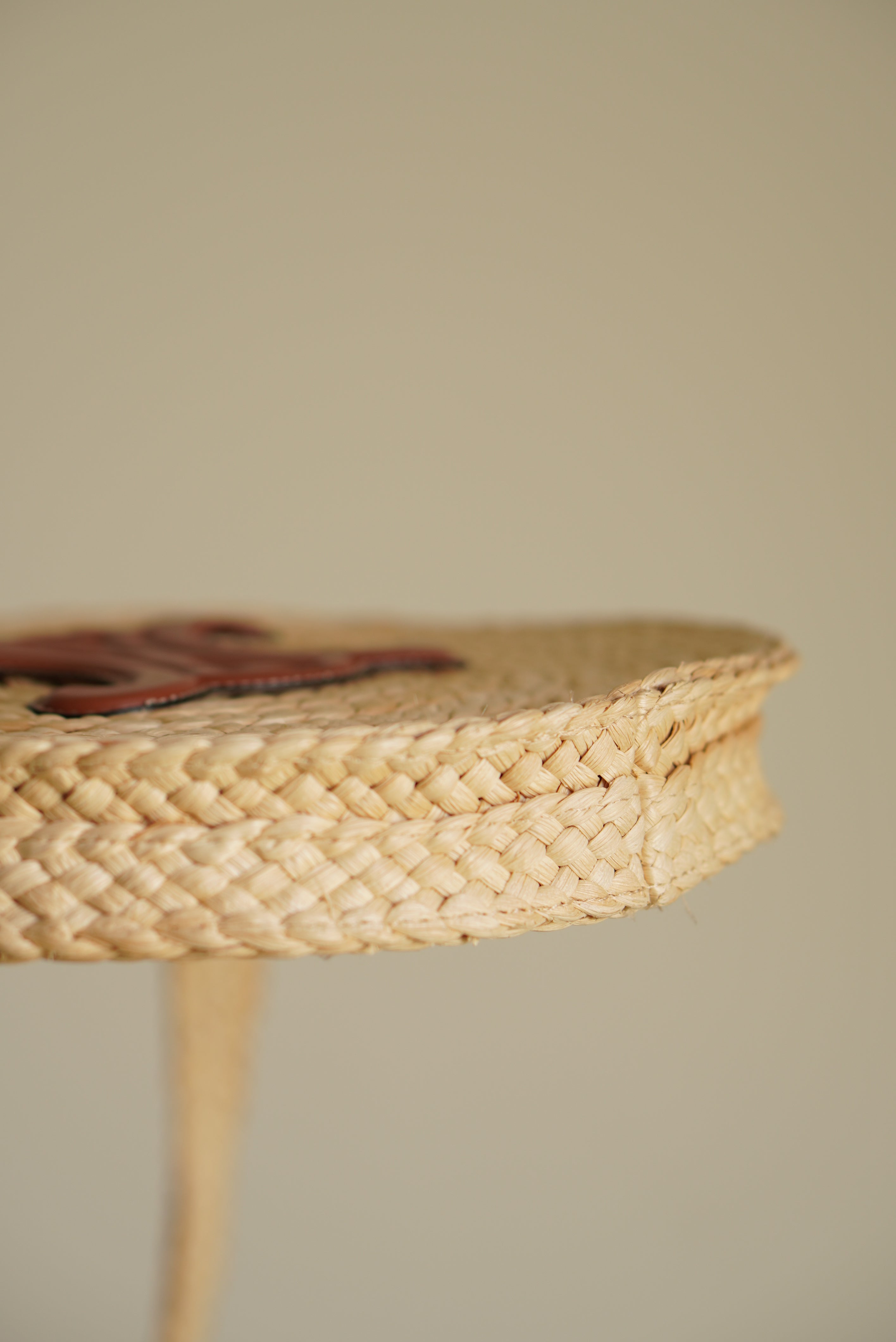 CELINE TRIOMPHE RAFFIA SMALL ROUND