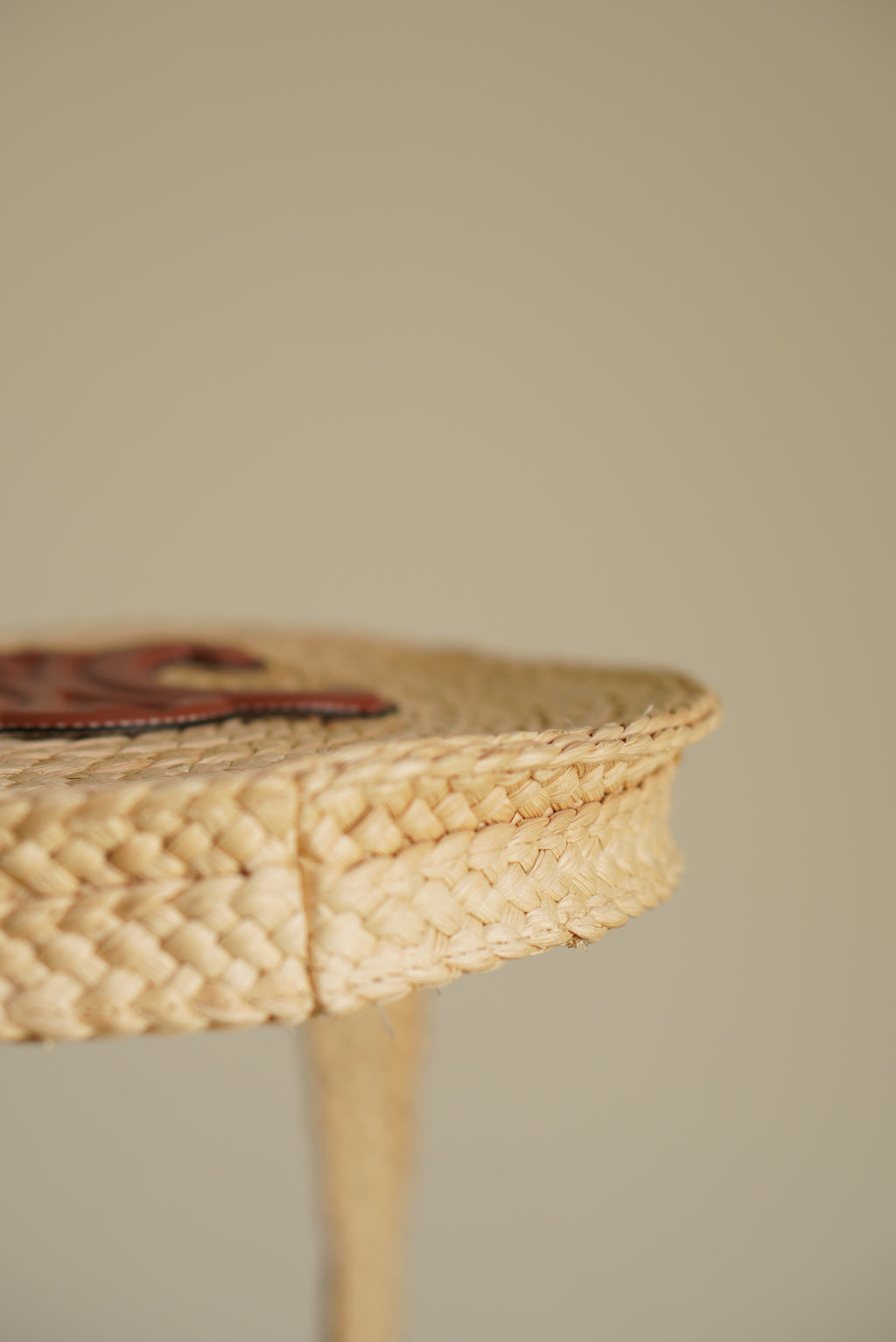 CELINE TRIOMPHE RAFFIA SMALL ROUND