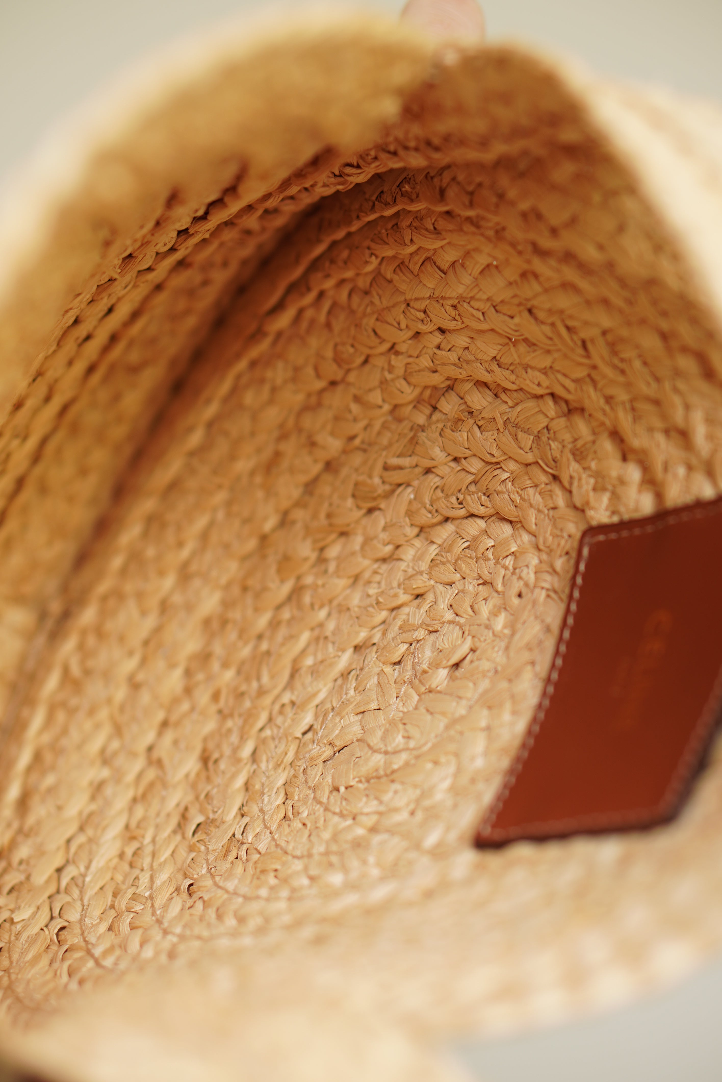 CELINE TRIOMPHE RAFFIA SMALL ROUND