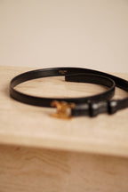CELINE TRIOMPHE BELT SMALL | BLACK