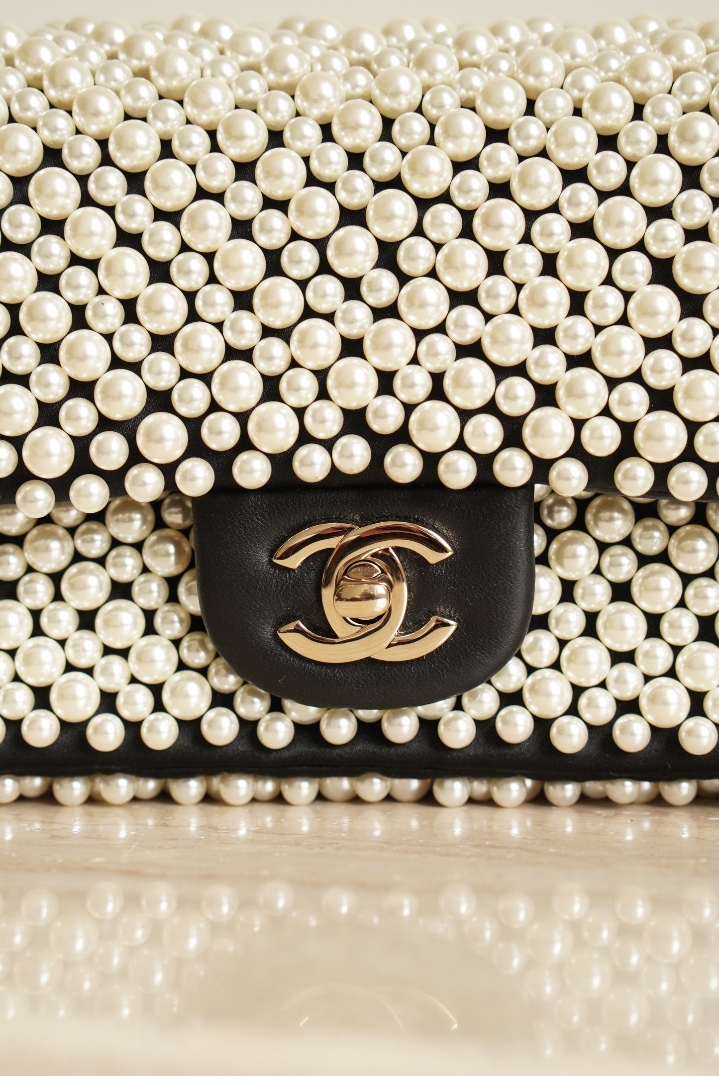 CHANEL 19S PEARL MINI RECTANGULAR