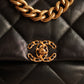 CHANEL 19 LARGE | BLACK