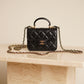 CHANEL 21K MICRO TOP HANDLE | BLACK