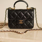 CHANEL 21K MICRO TOP HANDLE | BLACK