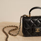 CHANEL 21K MICRO TOP HANDLE | BLACK