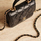 CHANEL 21K MICRO TOP HANDLE | BLACK