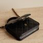 CHANEL 21K MICRO TOP HANDLE | BLACK