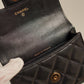 CHANEL 21K MICRO TOP HANDLE | BLACK