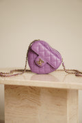 CHANEL 22S SMALL HEART BAG | PURPLE