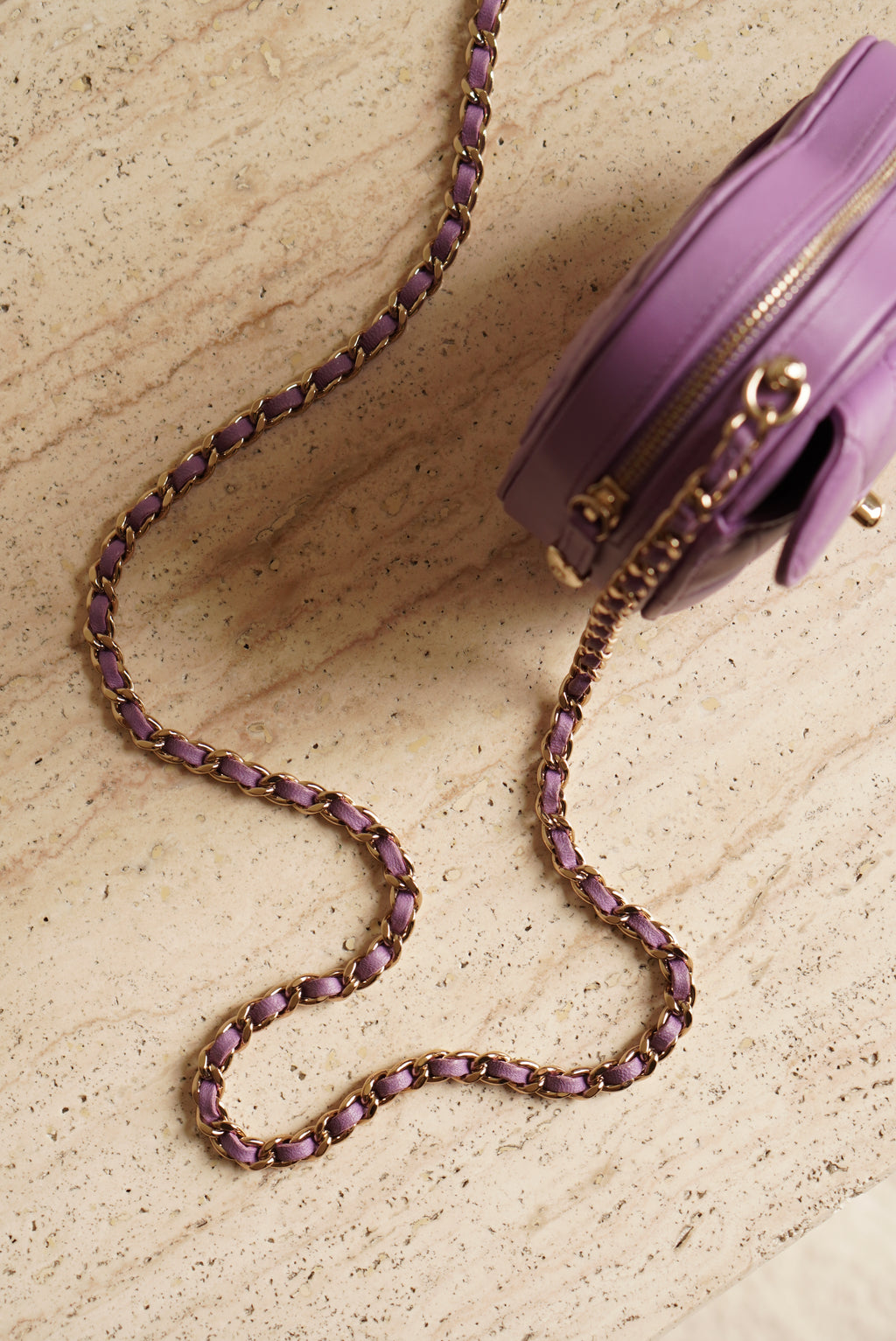 CHANEL 22S SMALL HEART BAG | PURPLE