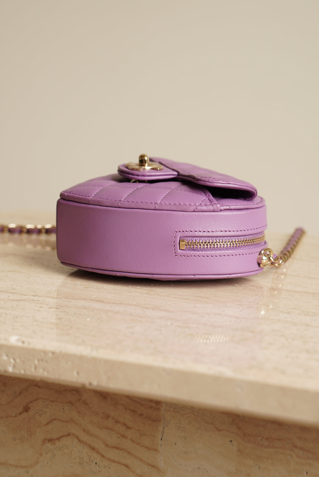 CHANEL 22S SMALL HEART BAG | PURPLE