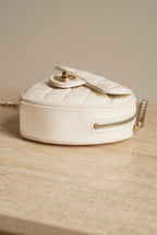 CHANEL 22S SMALL HEART BAG | WHITE