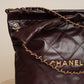 CHANEL 22 SMALL | DARK BROWN