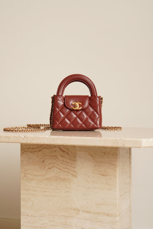 CHANEL 24A KELLY MICRO | BROWN