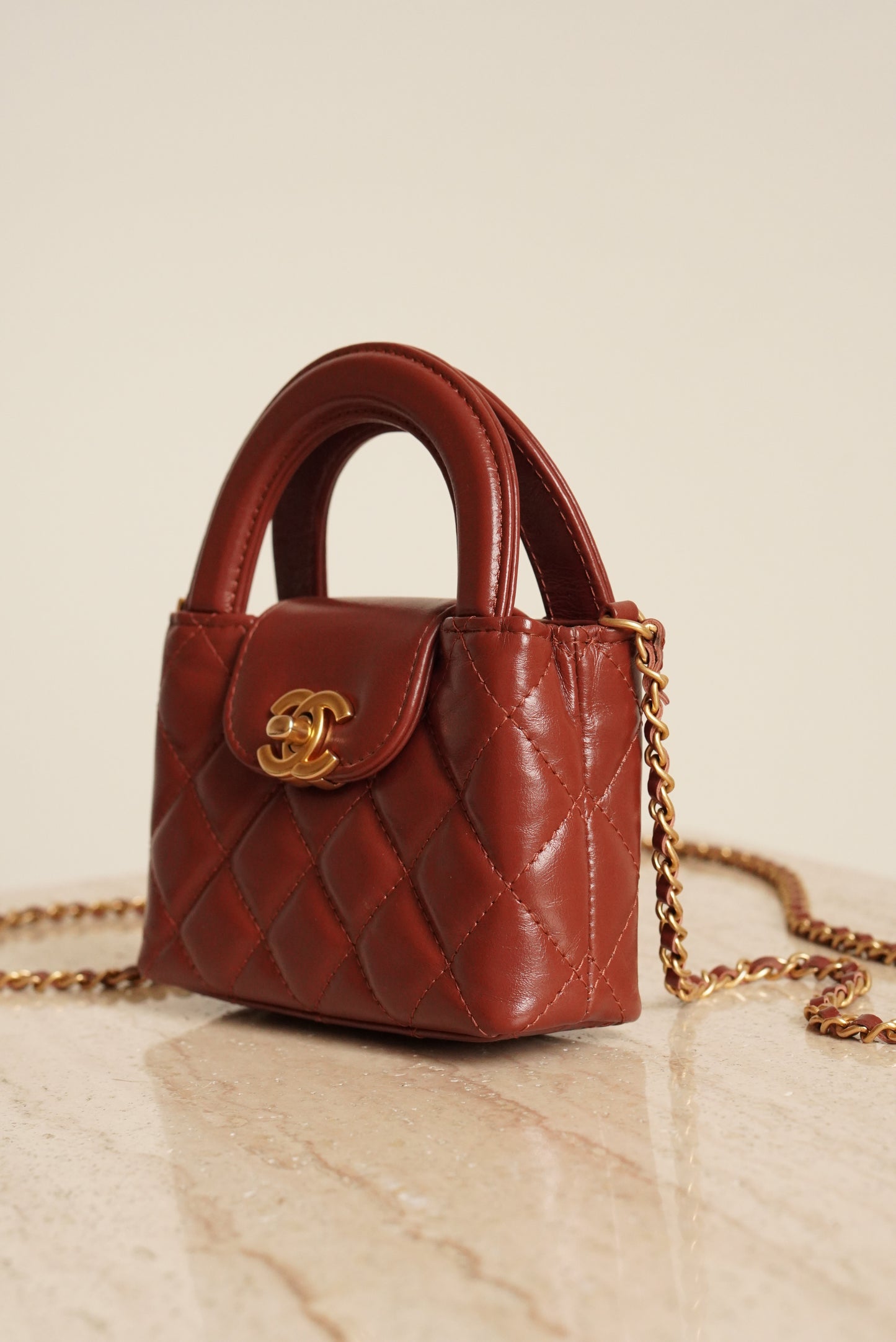 CHANEL 24A KELLY MICRO | BROWN