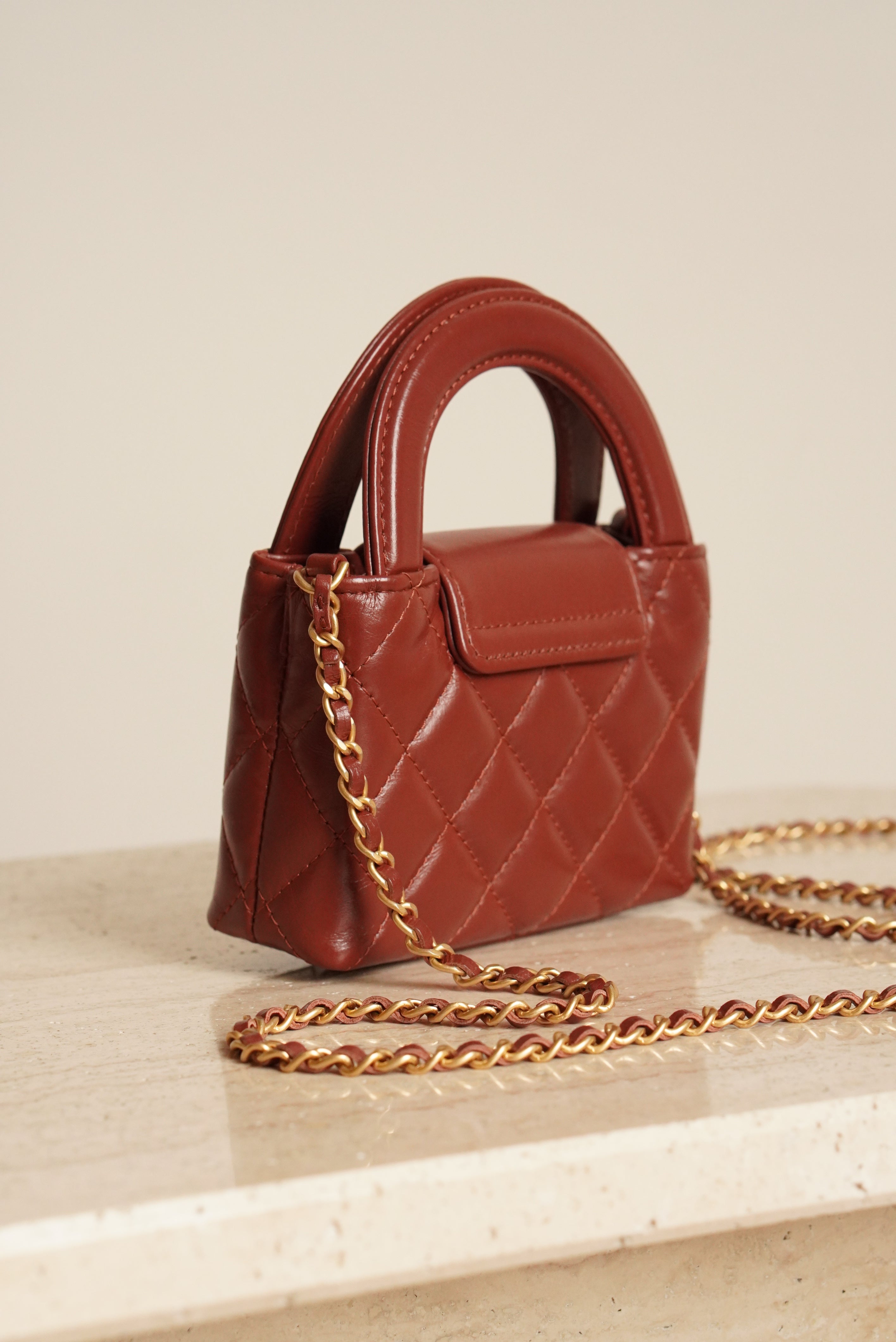 CHANEL 24A KELLY MICRO | BROWN