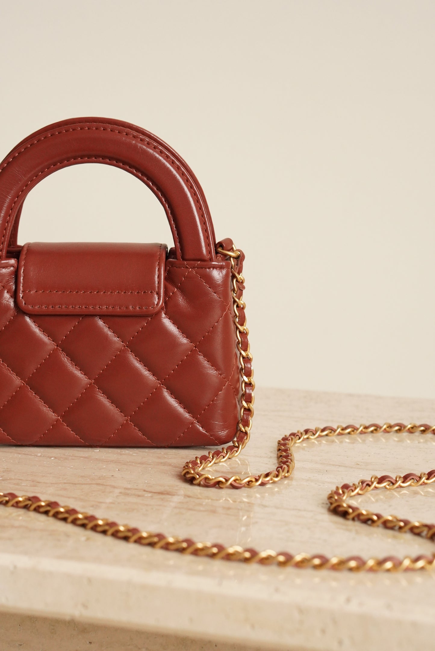 CHANEL 24A KELLY MICRO | BROWN