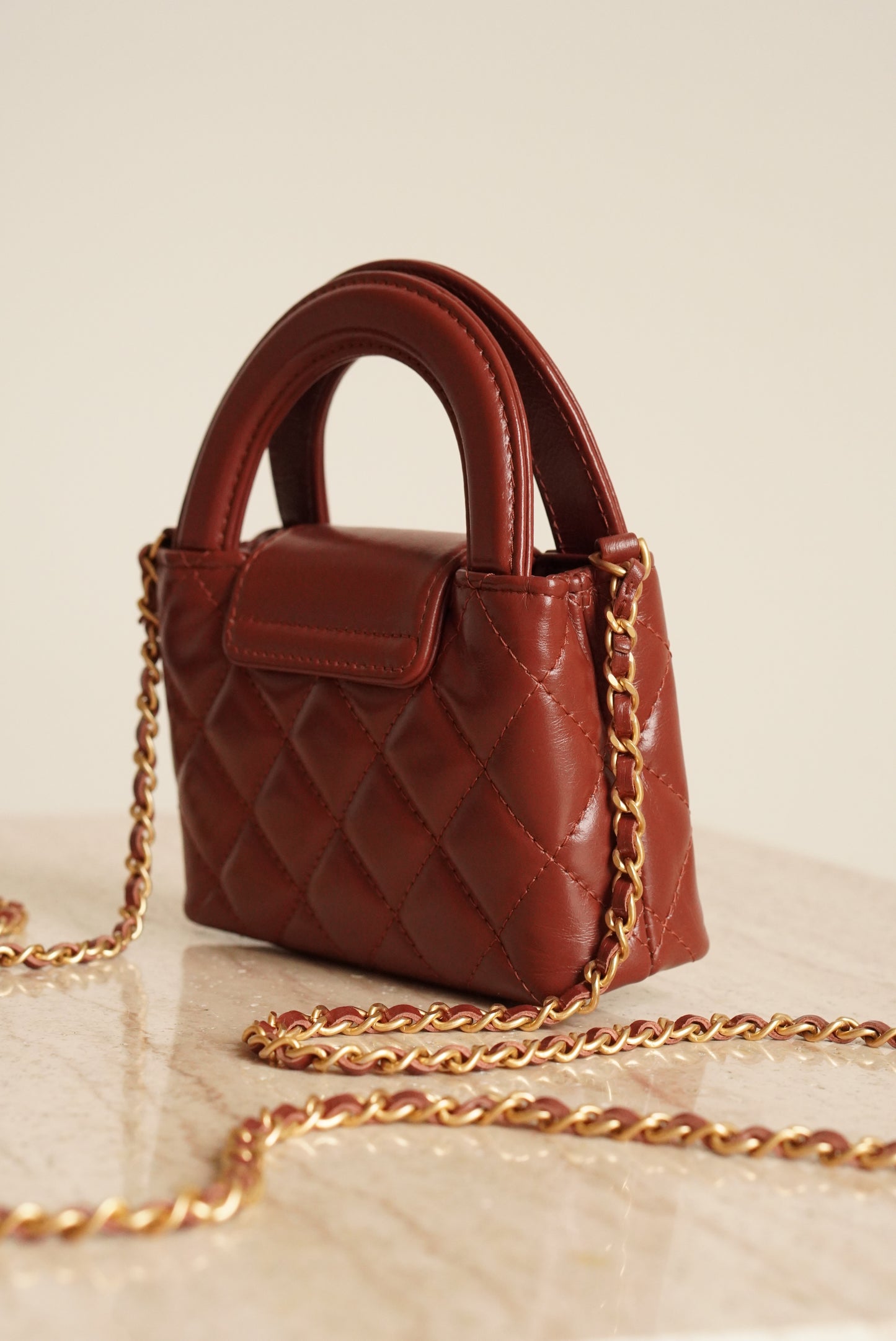 CHANEL 24A KELLY MICRO | BROWN
