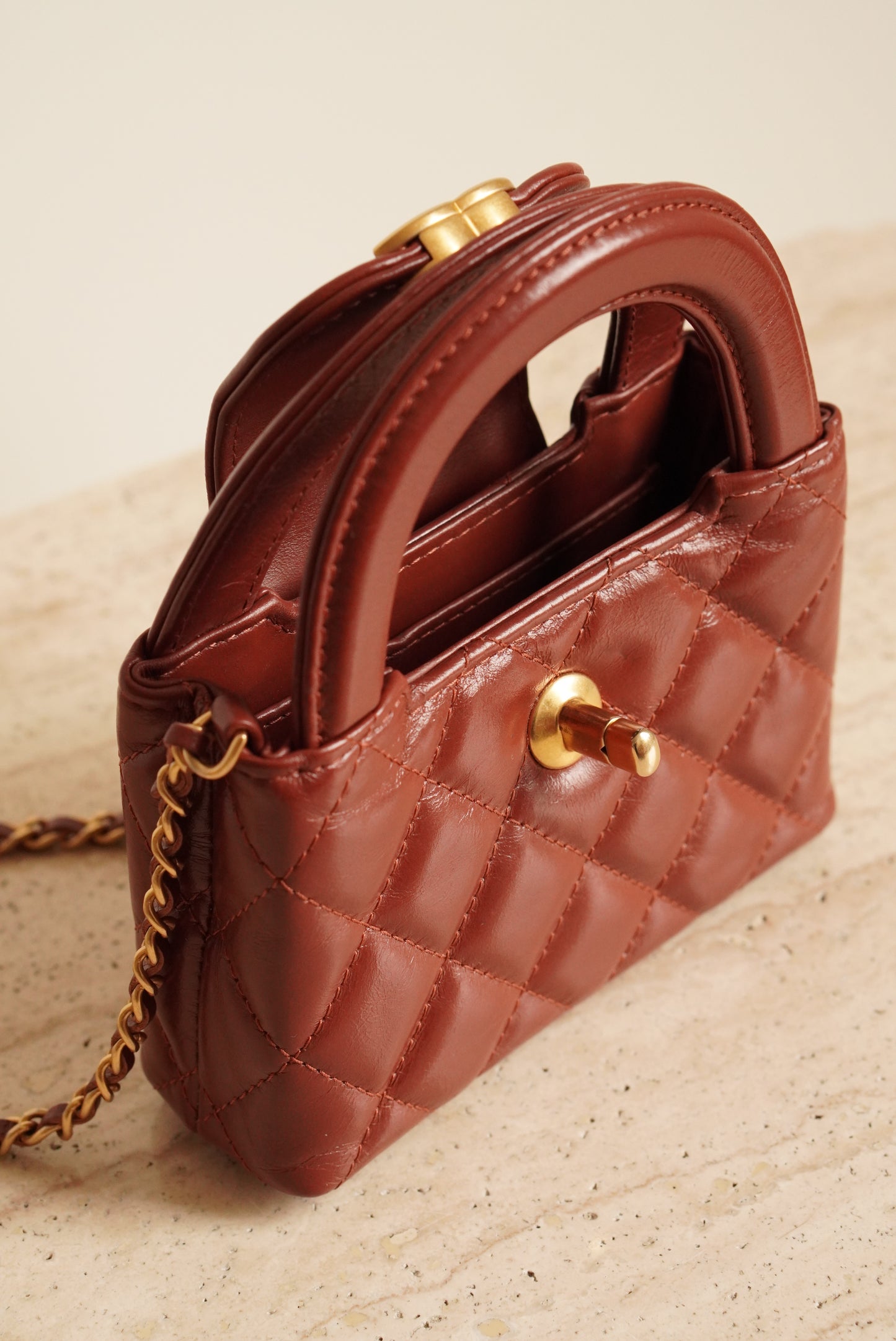 CHANEL 24A KELLY MICRO | BROWN
