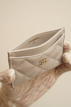 CHANEL 25C CLASSIC CARD HOLDER | LIGHT GREY