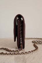 CHANEL 25K WALLET ON CHAIN | BROWN