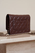 CHANEL 25K WALLET ON CHAIN | BROWN