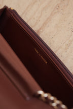 CHANEL 25K WALLET ON CHAIN | BROWN