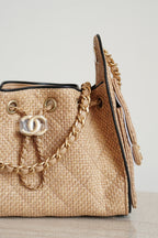 CHANEL 25 MINI | RAFFIA
