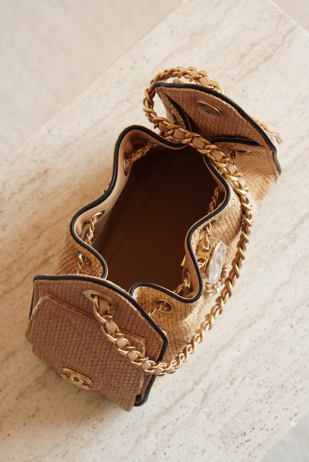 CHANEL 25 MINI | RAFFIA