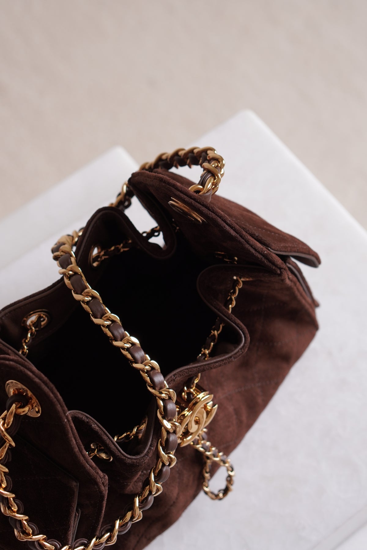 CHANEL 25 MINI | BROWN