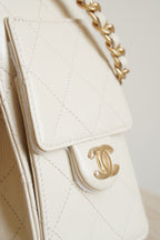 CHANEL 25 MINI | LIGHT BEIGE