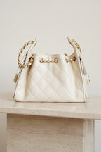 CHANEL 25 MINI | LIGHT BEIGE