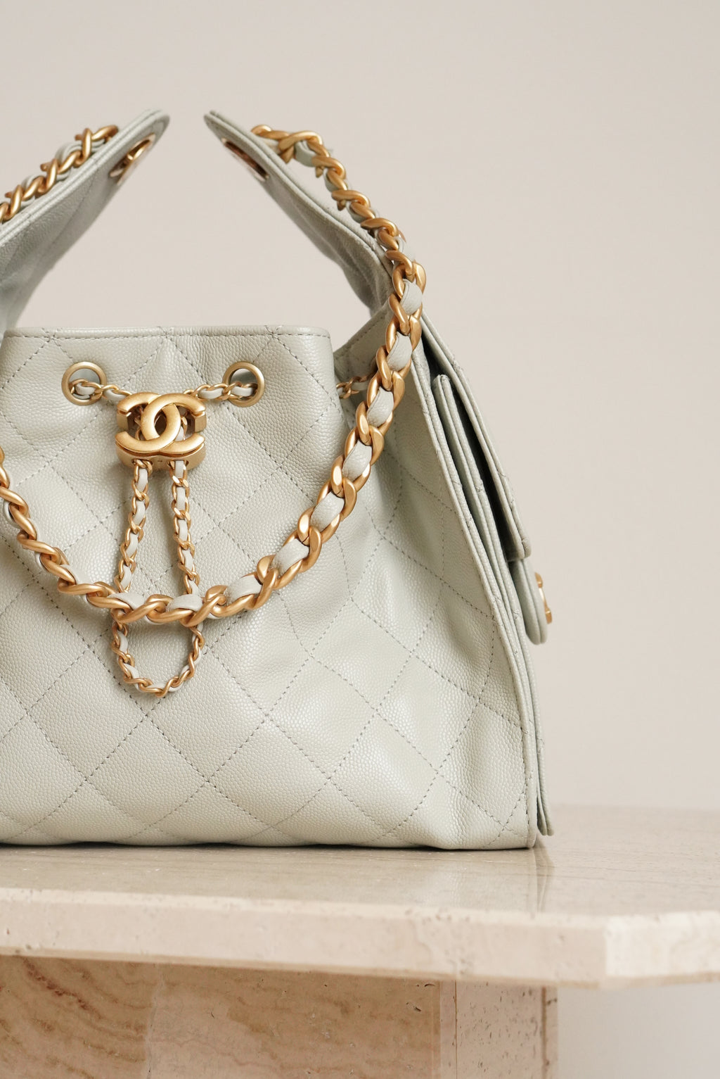CHANEL 25 SMALL | PASTEL GREEN