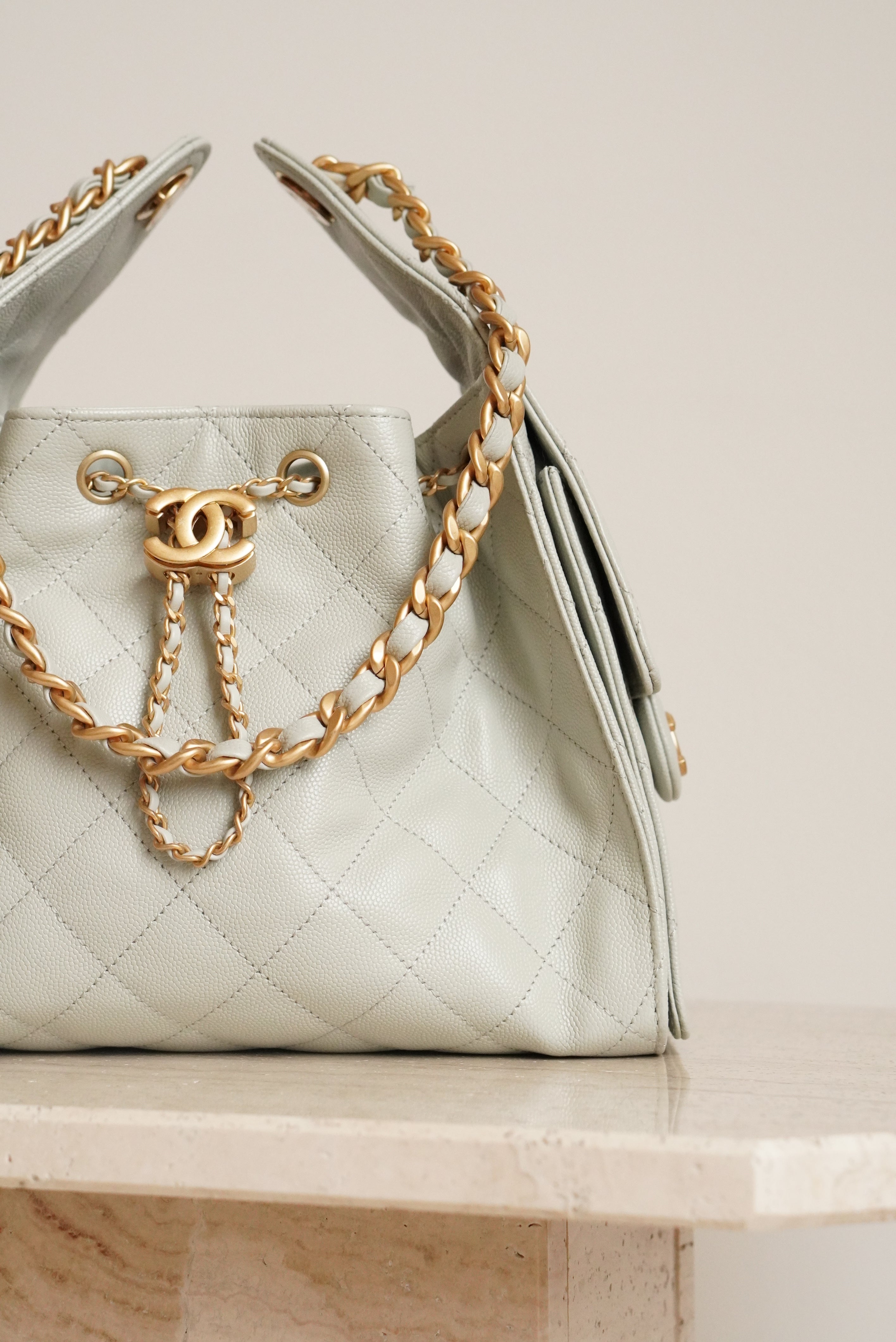 CHANEL 25 SMALL | PASTEL GREEN