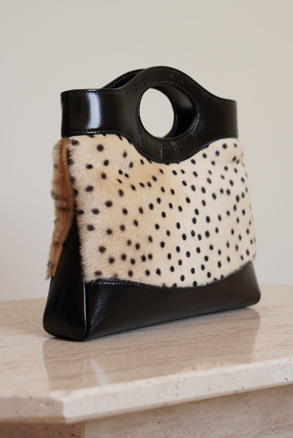 CHANEL 26A 31 MINI SHOPPING BAG | BLACK & LEOPARD