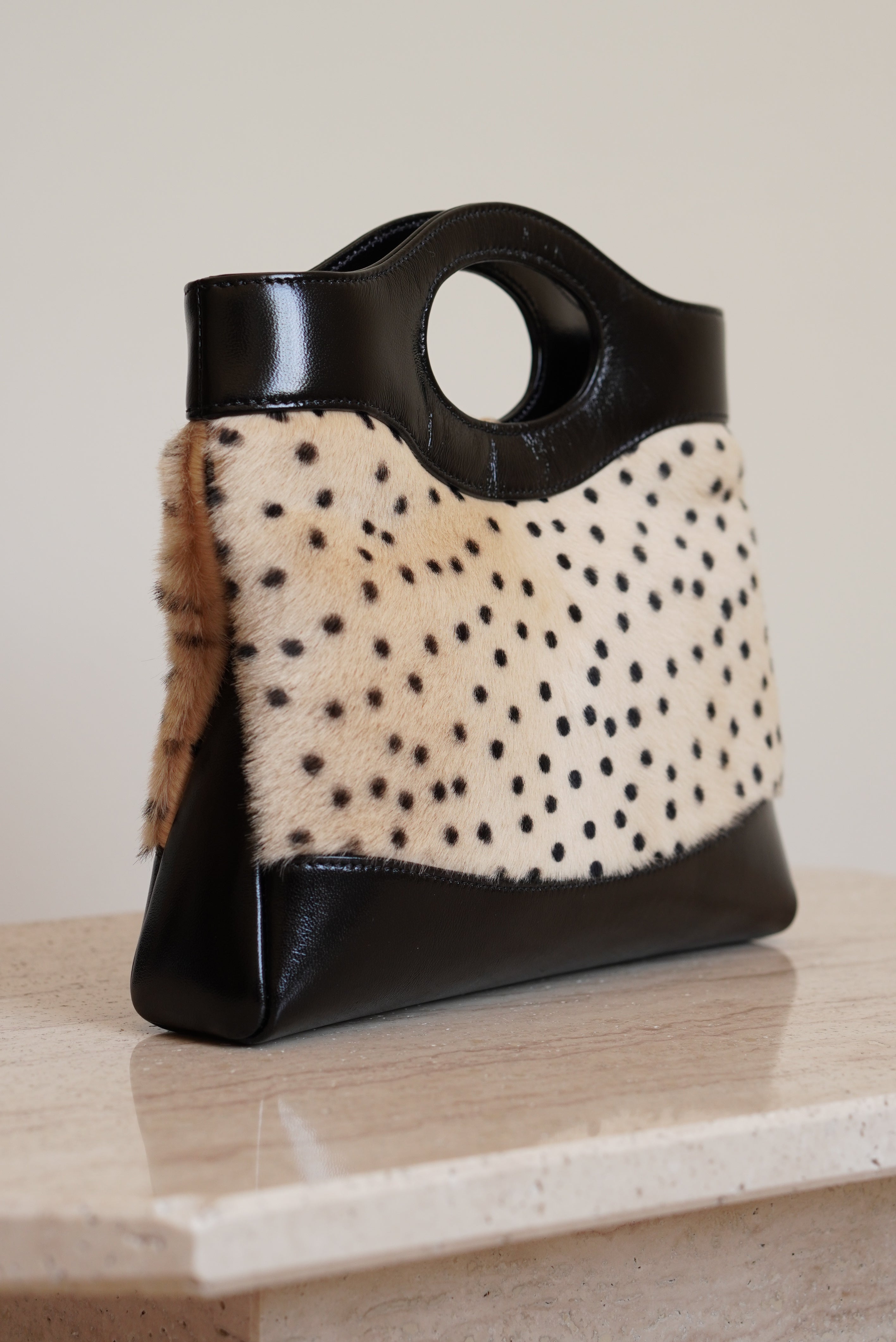 CHANEL 26A 31 MINI SHOPPING BAG | BLACK & LEOPARD