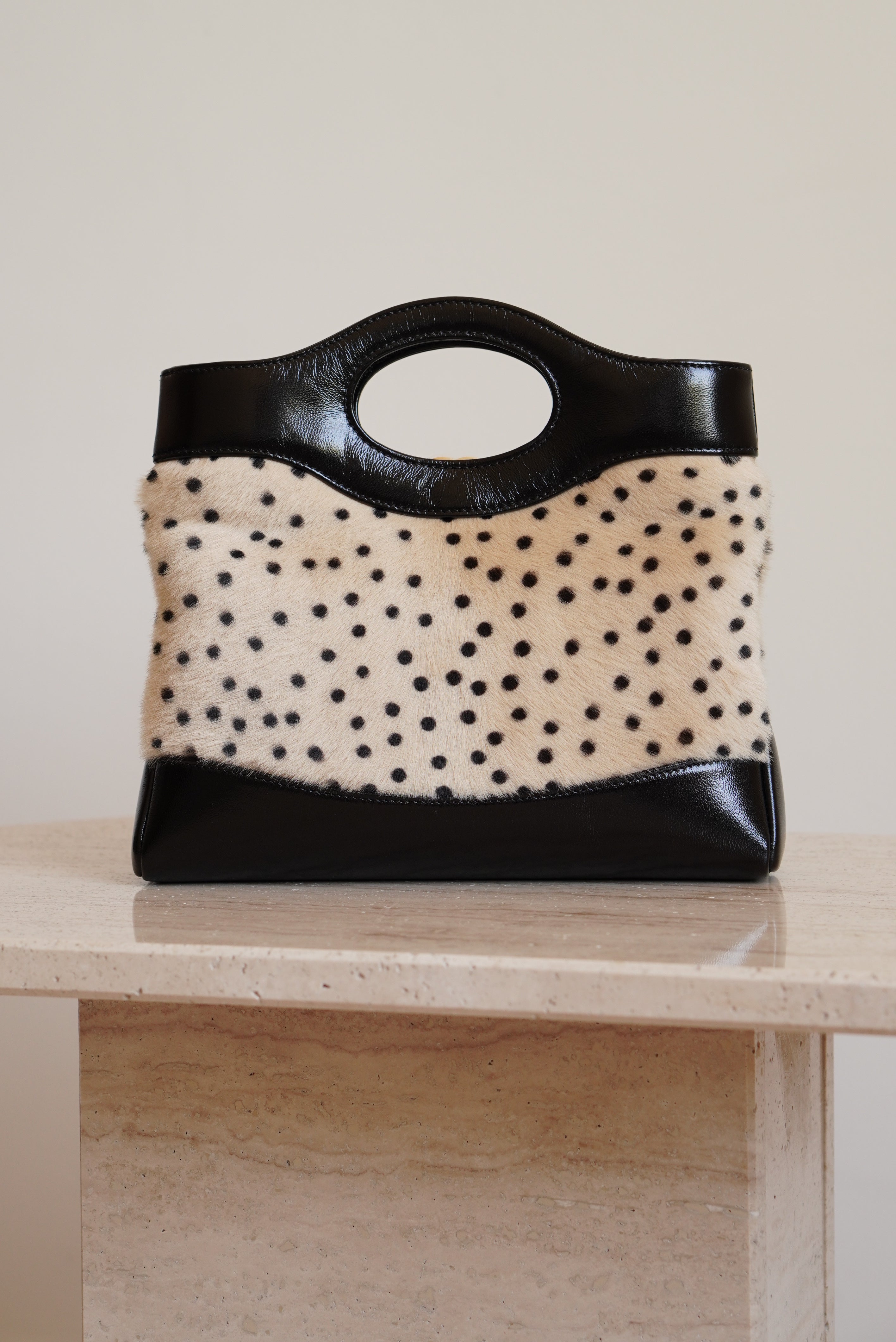 CHANEL 26A 31 MINI SHOPPING BAG | BLACK & LEOPARD