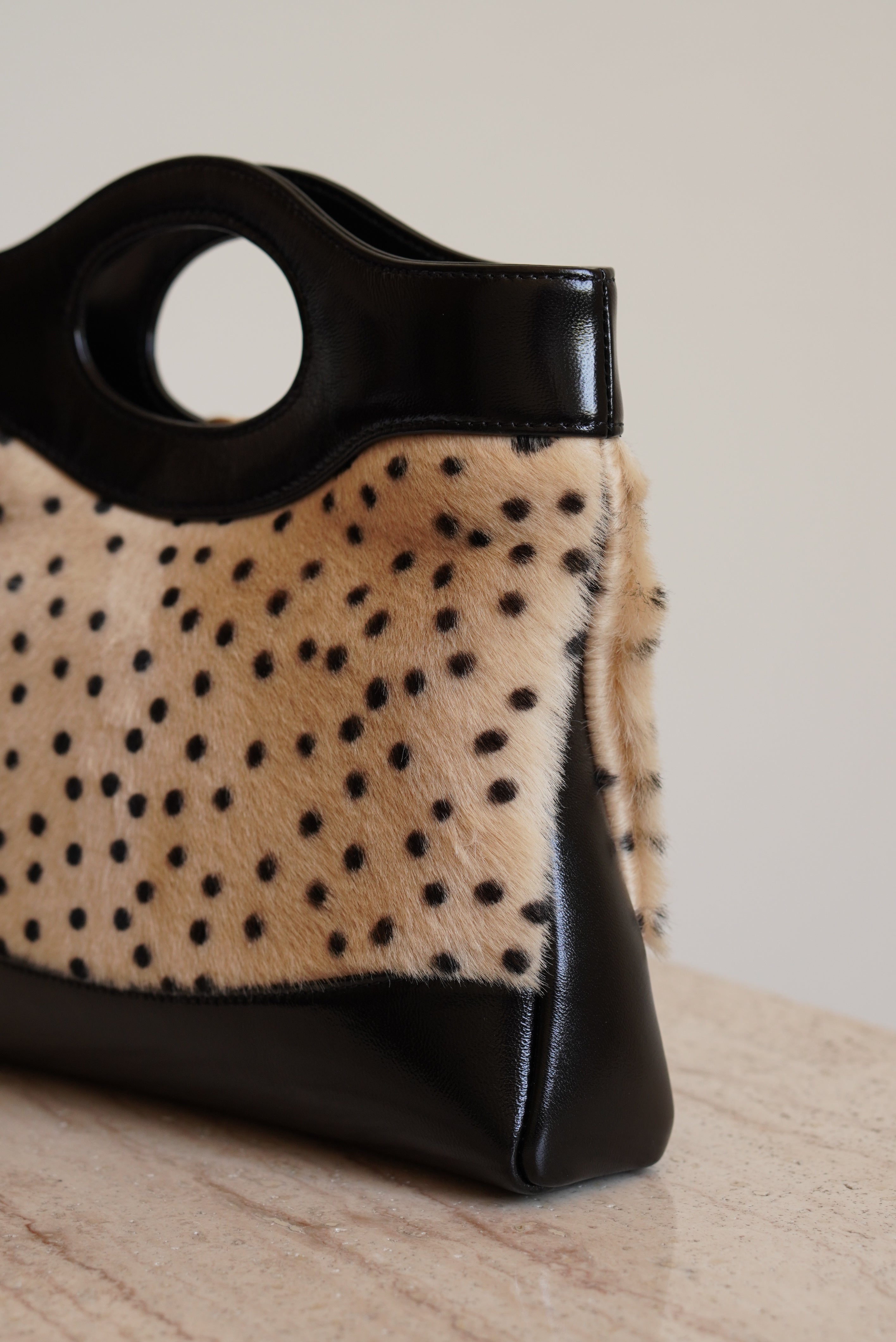 CHANEL 26A 31 MINI SHOPPING BAG | BLACK & LEOPARD