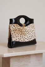CHANEL 26A 31 MINI SHOPPING BAG | BLACK & LEOPARD