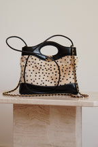 CHANEL 26A 31 MINI SHOPPING BAG | BLACK & LEOPARD