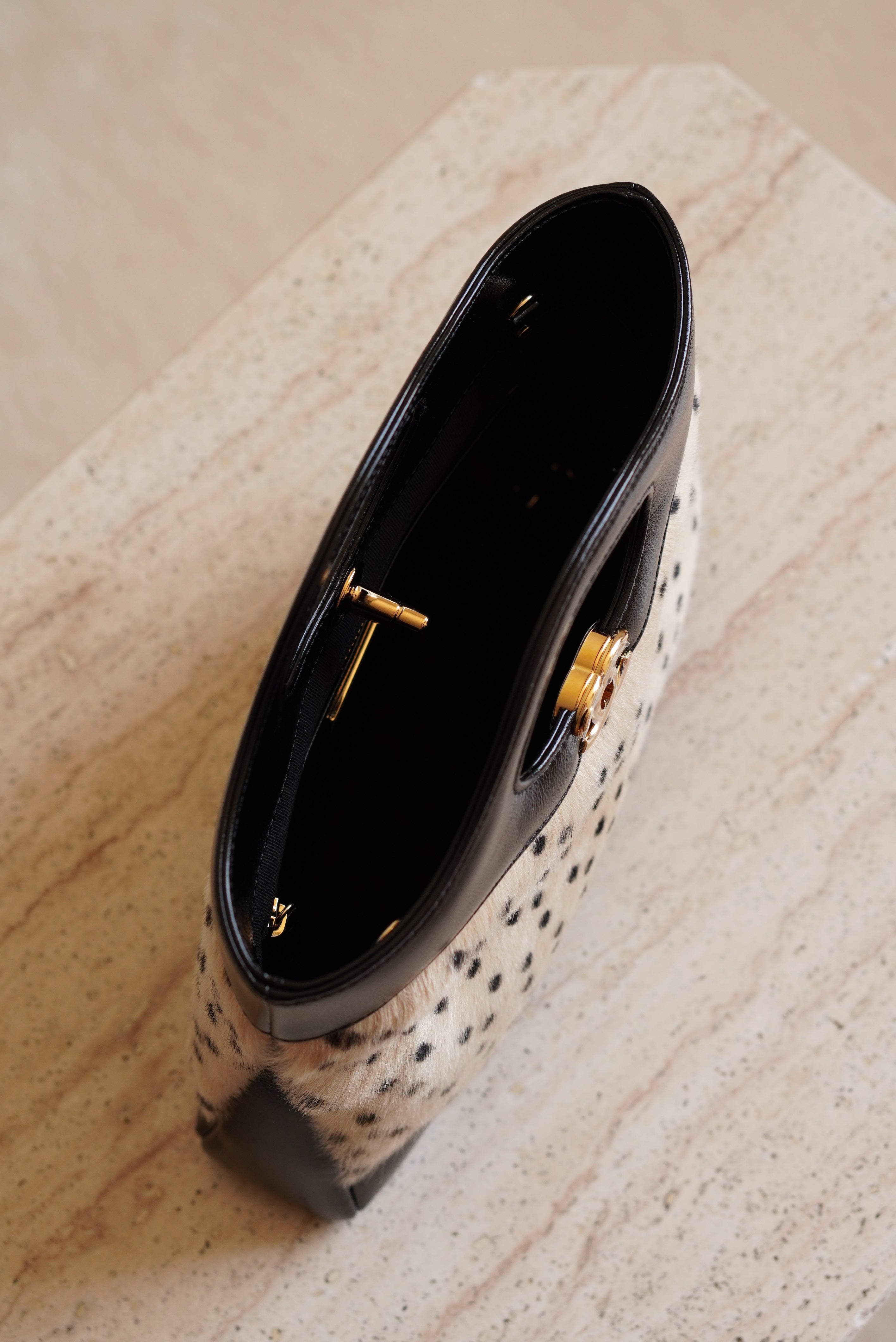 CHANEL 26A 31 MINI SHOPPING BAG | BLACK & LEOPARD