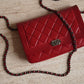 CHANEL BOY WALLET ON CHAIN