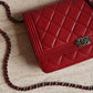CHANEL BOY WALLET ON CHAIN