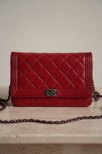 CHANEL BOY WALLET ON CHAIN