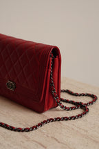 CHANEL BOY WALLET ON CHAIN