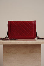CHANEL BOY WALLET ON CHAIN