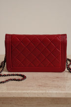 CHANEL BOY WALLET ON CHAIN
