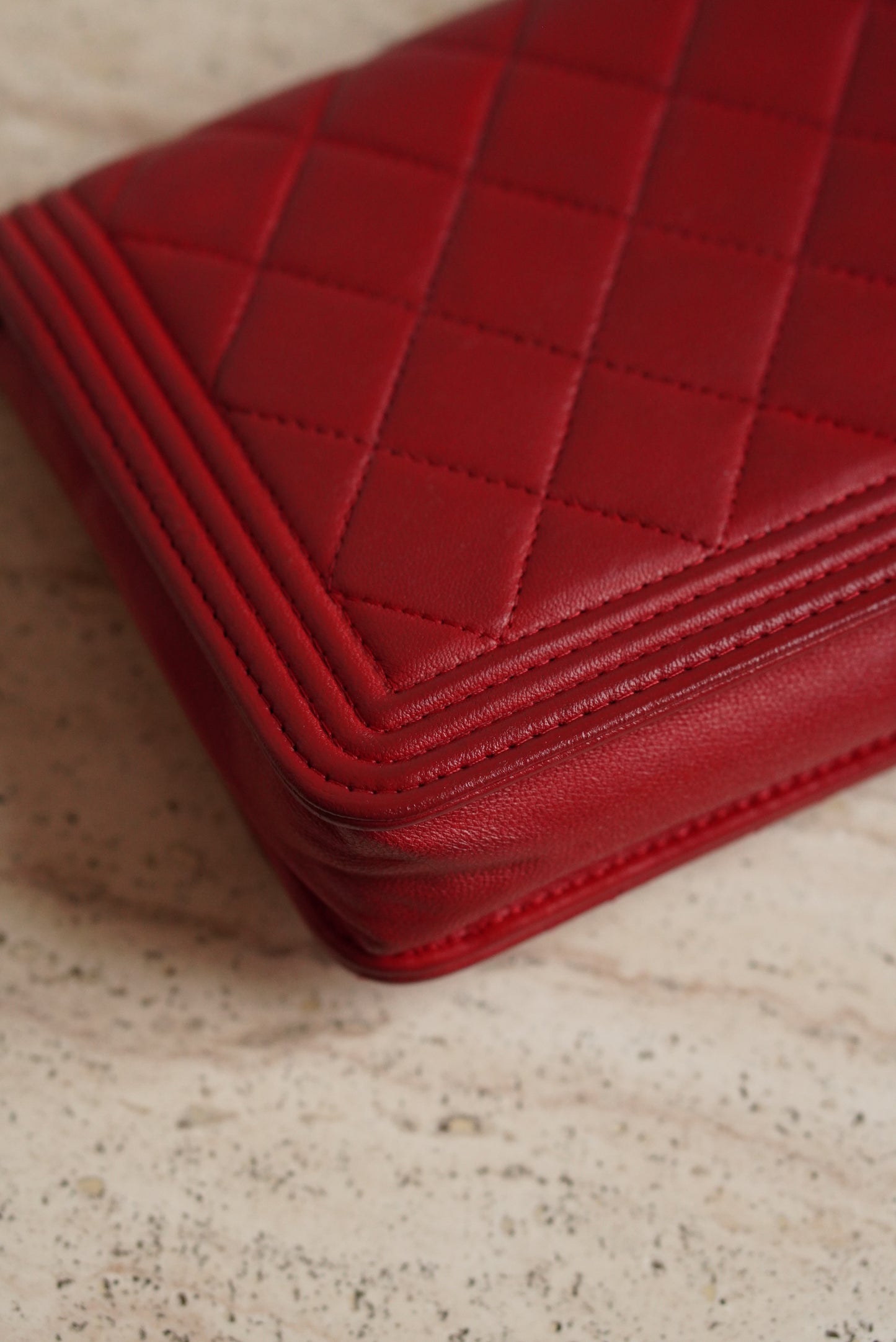 CHANEL BOY WALLET ON CHAIN